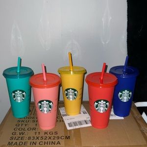Starbucks venti color changing cups